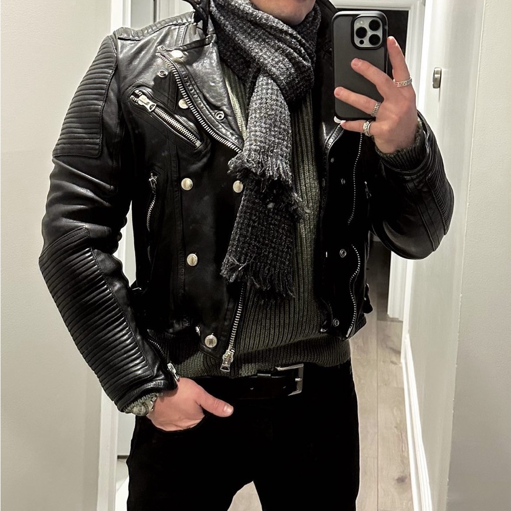 Burberry Iconic Rare Motorcycle Jacket, Men, size L